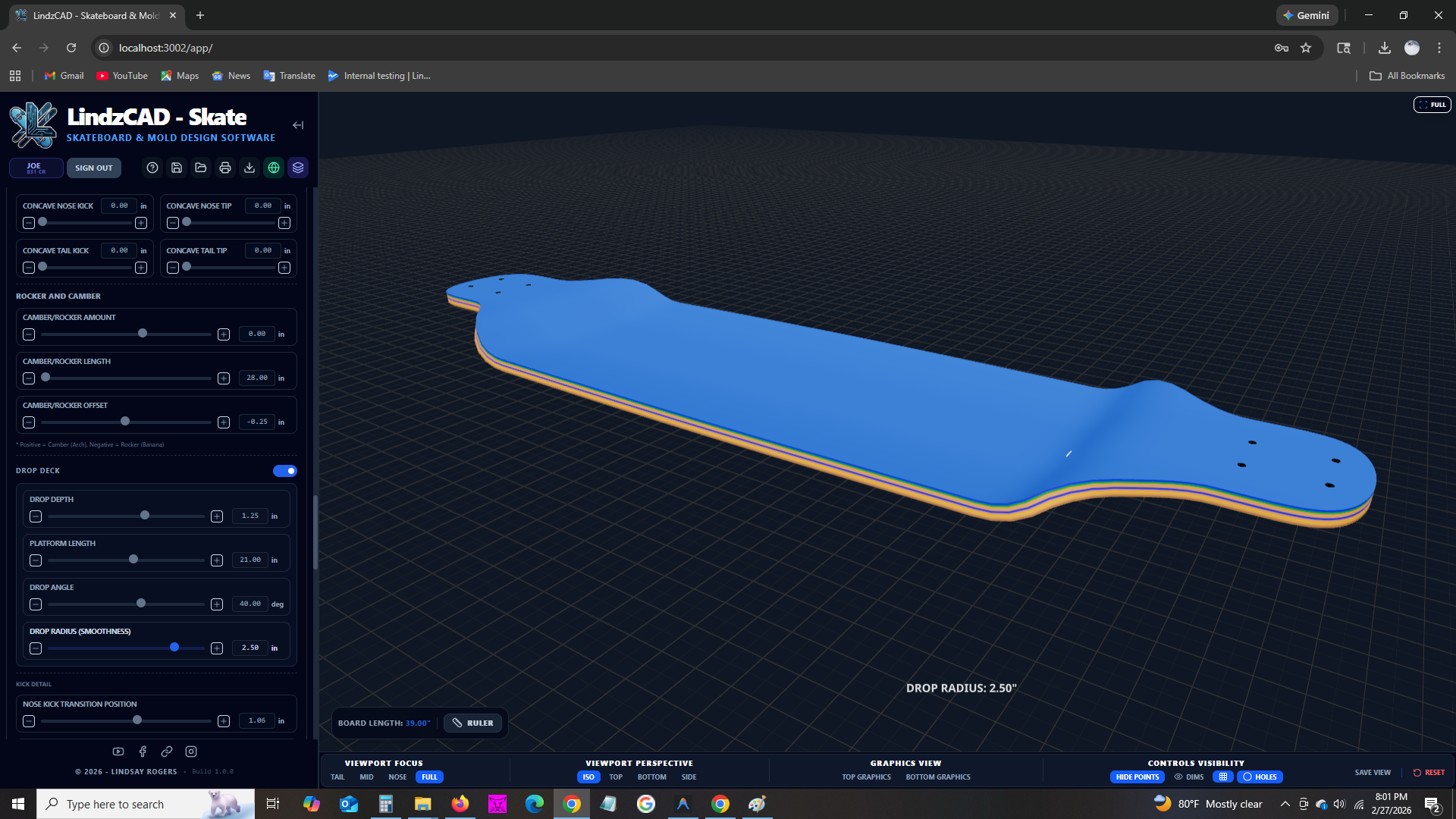Advanced shape controls