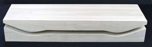 Skateboard mold — top and bottom halves