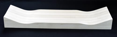 Skateboard mold — bottom half